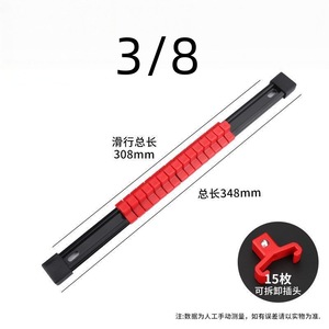 Sleeve Storage Rack 395mm 12 Compartments <b>Plastic</b> Tool Storage Portable Rectangular <b>Edge</b> Trimmer Compatible - Product Image 5