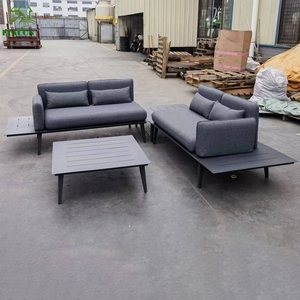 Patio sectionnel en forme de L canapés imperméable loisirs salon mobilier d'extérieur en bois <span class=keywords><strong>jardin</strong></span> canapé ensemble pour <span class=keywords><strong>côté</strong></span> piscine - Product Image 5