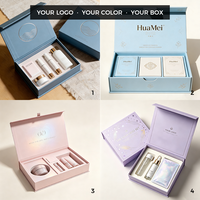   Boîte d'emballage cosmétique certifiée, boîte magnétique jaune pour soins de la peau, coffret cadeau rigide de luxe avec logo personnalisé