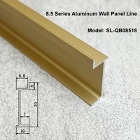 Moulures murales modernes en alliage d'aluminium sur mesure : plinthes, corniches, coins et moulures de plafond durables et écologiques pour hôtels