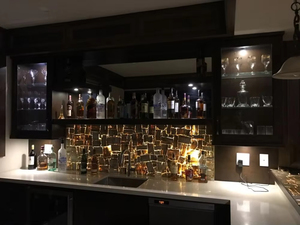 Tuile en bois pétrifié translucide en pierre de luxe - Product Image 2