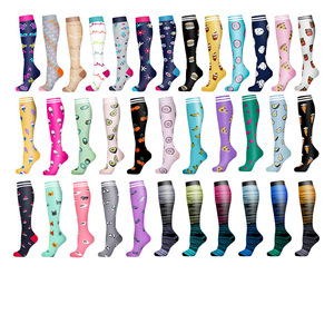 <span class=keywords><strong>Calcetines</strong></span> de compresión YH Manufacturers' Stock para correr al aire libre Medias de pantorrilla 3D multicolores para hombres y mujeres - Product Image 3