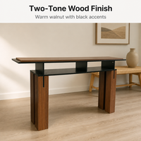 Table console moderne de luxe, table console étroite, table console TV, meubles de salon, table console en bois avec miroir
