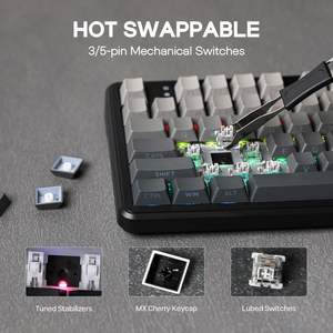 Aula F108 Pro Teclado inalámbrico <span class=keywords><strong>para</strong></span> juegos Teclado mecánico <span class=keywords><strong>de</strong></span> tamaño completo Batería Aliexpress AULA Teclado <span class=keywords><strong>para</strong></span> juegos Computadora portátil - Product Image 5