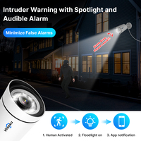 Hiseeu IP Straßen-PoE-Videoüberwachung CCTV-Sicherheitskamerasystem Zwei-Wege-Audio Farbnachtsicht Außenbereich 4K SD-Karte Cloud