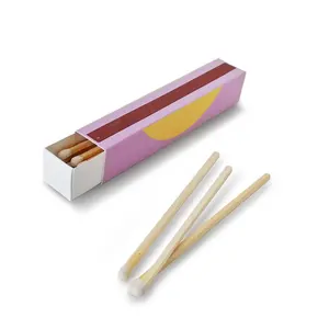 Colored Matches High Quality Custom Logo Lipstick Matches 4 Inch Wood Colored Matches