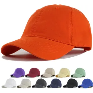 Großhandel einfarbige individuelle Sportkappen einfarbige Herren Damen Baseballkappe Hut