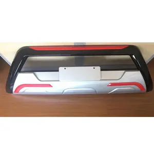 Protector de parachoques delantero de plástico ABS para coche Hilux Revo, accesorios de alta calidad, barra de pintura de Toro, color negro y rojo, 2015-2017