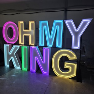 OH BABY Insegne Luminose RGB a LED 3FT 4FT, Forniture per Feste, Decorazioni per Eventi e Compleanni, Numeri al Neon Personalizzati - Product Image 3