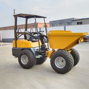 T80FL Système hydraulique Mine à essence Béton Jardin Ferme Mini Brouette à chenilles Petit camion à benne basculante - Product Image 4