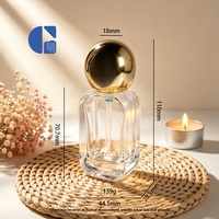 Flacon de luxe en verre dépoli transparent de 30 ml (1 oz) pour fond de teint liquide, lotion, crème, sérum, huile – Emballage cosmétique en gros