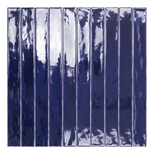Piastrella Creta 50 Blu Scuro 5x50 Cm Lucida con Bordi Irregolari - Product Image 2