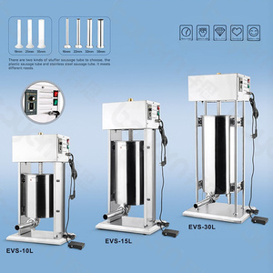 Machine à saucisses automatique 10L 15L 30L en acier inoxydable, poussoir à saucisses électrique, machine à remplir les saucisses, le jambon et le salami - Product Image 2