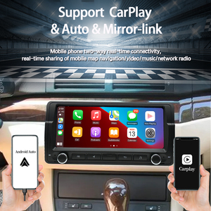 Đầu Radio Xe hơi Octa 8.8 Inch 32gb 64gb 128gb dành cho <span class=keywords><strong>BMW</strong></span> <span class=keywords><strong>E46</strong></span> M3 318/320/325/330/335 1998-2005 Hệ thống âm thanh Stereo <span class=keywords><strong>Android</strong></span> 15 Carplay Dsp Video - Product Image 3