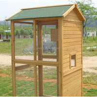 SDB001 Grande volière en bois pour oiseaux, volière extérieure en bois pour animaux de compagnie, pigeon, maison en bois pour oiseaux, cage à oiseaux pour la reproduction, grande cage à oiseaux
