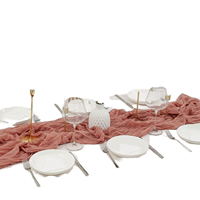 Chemin de table moderne tissé en polyester 100 % écologique pour baby shower et dîner de Noël