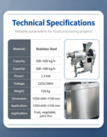 Extracteur de jus industriel économique à vis, moteur haute performance pour fruits et légumes, rendement élevé en jus, réduit les coûts de production globaux