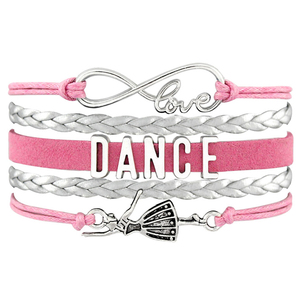 Infinity Love Dance mamma <span class=keywords><strong>braccialetti</strong></span> in pelle per donne fabbrica Fashion Charm ballerine che ballano accessorio per ragazze - Product Image 1