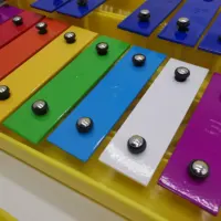 25หมายเหตุระนาดสีที่มีสีสันด้วยคีย์โลหะเครื่องดนตรีเปียโนสำหรับเด็ก
