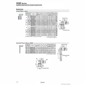 นิวเมติกส์แบบสัมผัสเดียว KQ2LF06-03N ชิ้นส่วนนิวเมติก SMC - Product Image 1