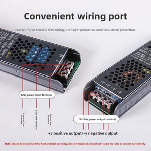 Black King Kong Diseño moderno Tira de luz LED ultrafina 12V Fuente de alimentación conmutada de voltaje constante Construcción Bienes raíces - Product Image 4