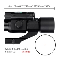 Ohhunt Fabrication OEM Personnalisée 1X30 Viseur Point Rouge Tactique avec Viseur Laser Vert