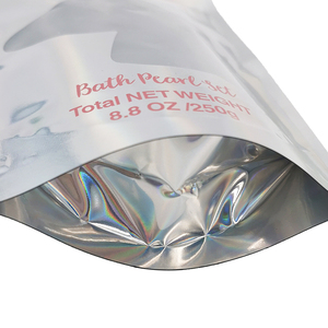 Pochette à bec le haut de gamme, en papier aluminium laminé, de qualité alimentaire, avec fermeture éclair - Product Image 3