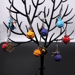 Porte-clés pendentif en alliage de zinc imprimé UV, modèle d'arme <span class=keywords><strong>Fruit</strong></span> du Démon de <span class=keywords><strong>Luffy</strong></span>, l'anime japonais le plus vendu - Product Image 3