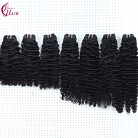 FH Lot de Cheveux Bouclés Brésiliens Birmans 12-28 Pouces en Stock Double Drawn Cheveux Humains Naturels Birmans Bouclés Tissages Extensions en Gros