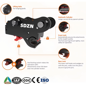 Acoplador Rápido Hidráulico Inclinable con Rotador de 180 Grados, <span class=keywords><strong>Enganche</strong></span> CE e ISO para Microexcavadoras de 0.5T, 3T, 5 a 25 Toneladas, Alta Calidad - Product Image 3
