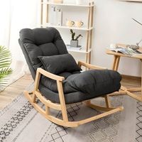 MORE DESIGN Promotion Fauteuil de relaxation inclinable et à bascule pour balcon, salon, chambre, loisirs décontractés