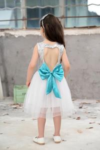 Último diseño niños blusa y falda de arco de verano sin mangas vestido de lentejuelas vestido de los niños para las muchachas del Bebé Ropa - Product Image 3