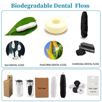 Fil dentaire végétalien de marque privée RICHSOURCE, 100 % naturel, certifié CE, logo personnalisé, boîte en plastique pour le nettoyage des dents, petite commande