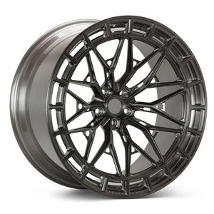 Cerchi in Alluminio Leggeri WENQI Grigio Scuro Monoblocco Forgiati Zincati Design Concavo 6J-13J Larghezza 18-22 Pollici Multi-Raggio - Product Image 1