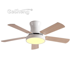 Lustre télécommandé à 5 pales en contreplaqué ventiladores de techo dc bldc 56 pouces led ventilateurs de plafond - Product Image 3