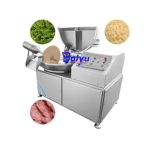 Baiyu High-Capacity Electric Automatic Meat Bowl Cutter and Mixer Reliable Used Meat Processing Equipment with Trade Assurance