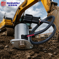 Katup Solenoid SHIYOU 206-60-51130 206-60-51131 206-60-51133 untuk Excavator Komatsu PC130-6 PC300-6 PC128US-2, Part Elektrik