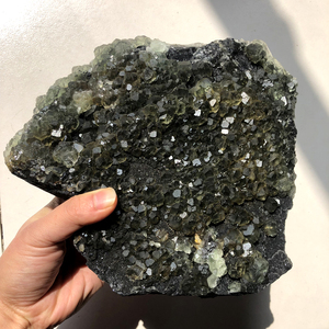 Raw Crystal Cluster Mineral Purple Fluorite Cluster Specimen for Home Decoration - Product Image 4