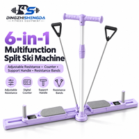 Appareil de ski à résistance à l'air pour l'amincissement des jambes et le renforcement des muscles du plancher pelvien, pliable, en plastique, à entraînement mécanique, HD