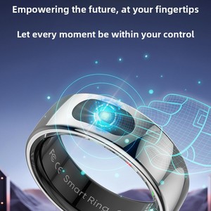 Anillo inteligente R08 con IA, monitor de salud, tecnología transparente, monitor de frecuencia cardíaca y sueño, joyería de fitness para hombres y mujeres, OEM, resistente al agua. - Product Image 3