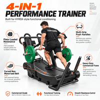 Tapis roulant manuel incurvé non motorisé TOPTONS pour entraînement cardio, équipement de fitness commercial pour salle de sport, idéal pour la course HYROX