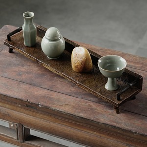 Support de tasses en bambou en forme de rocher, organisateur de thé de bureau, accessoire de cérémonie du thé chinois, type sur pied, origine Anji - Product Image 3