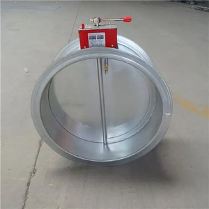 Yuvarlak yangın damperi paslanmaz çelik yangın vana havalandırma boru tesisat - Product Image 5