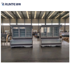 <span class=keywords><strong>Congélateur</strong></span> commercial <span class=keywords><strong>combiné</strong></span> <span class=keywords><strong>en</strong></span> îlot, vitrine à portes vitrées supérieures et inférieures, <span class=keywords><strong>congélateur</strong></span> coffre à double température pour supermarché - Product Image 6