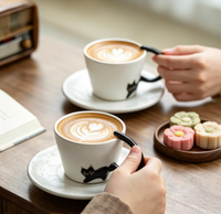 Tasse à café latte en céramique de qualité supérieure, mug exclusif pour femmes, tasse à café pour le café filtre à domicile