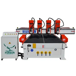 29% discount!! Factory price fast speed multi spindle wood cnc processing center wood furniture cnc wood door cnc