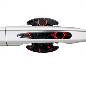 ODKO สติ๊กเกอร์กันรอยแบบมีกาวในตัว ลายรังผึ้ง สำหรับมือจับประตูรถยนต์ ฟิล์มป้องกันสีรถยนต์ ป้องกันรอยขีดข่วนมือจับประตูรถ - Product Image 2