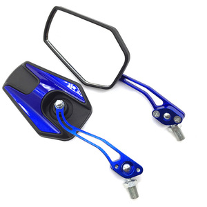 Xe Máy gương phổ màu đen nhựa gương chiếu hậu cho xe máy xoay và có thể điều chỉnh góc lồi Side gương động cơ - Product Image 5