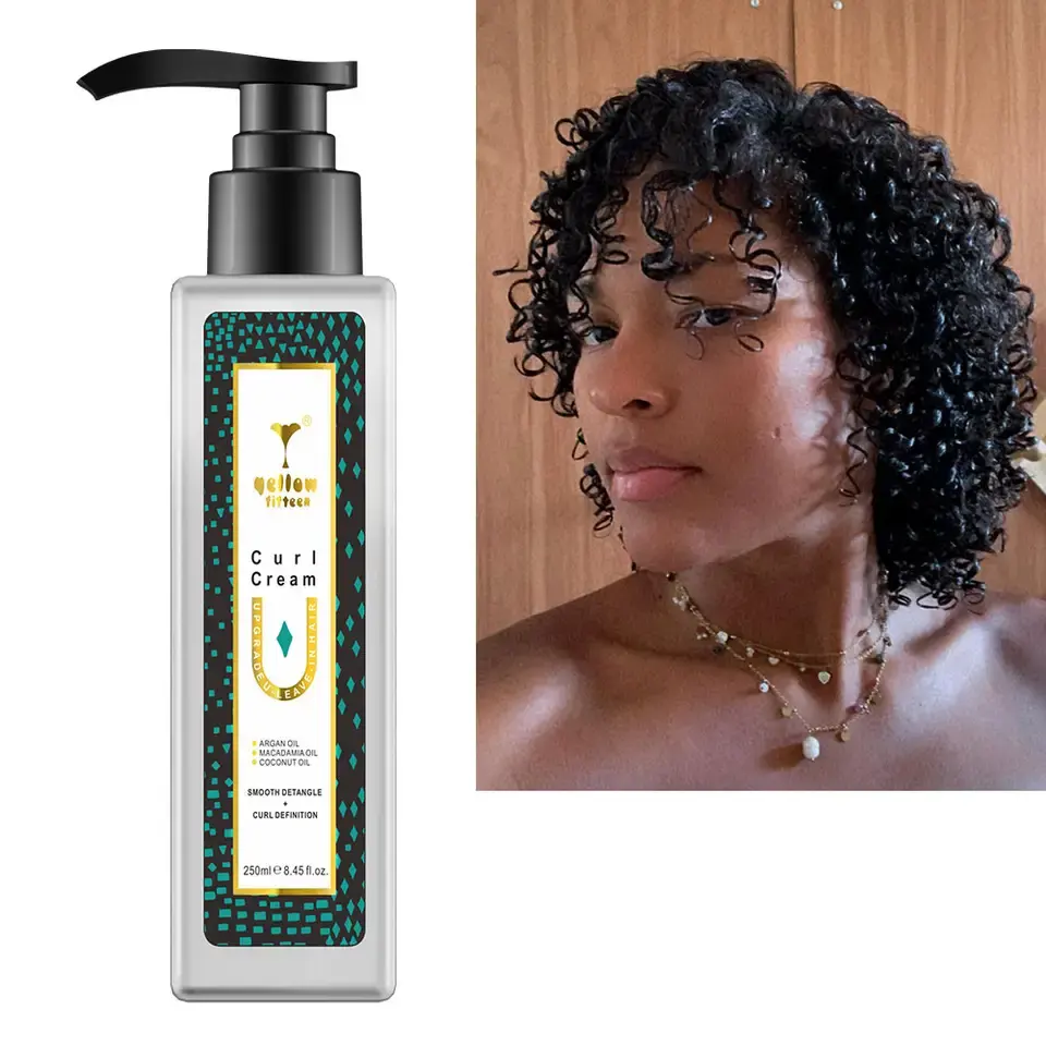 Private label wholesale Curl Cream Frizz Control Hair Styling Curl Cream Definition Hair Texture Curl cream