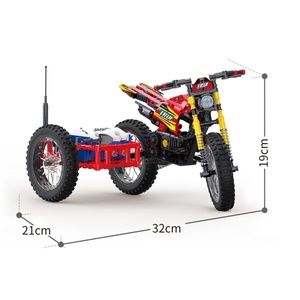 Juego de Construcción de Motocicleta de Lujo de 536 Piezas, Modelo de Ensamblaje Unisex, Juguete de Simulación a Escala 1:36, Juguetes para Niños - Product Image 1